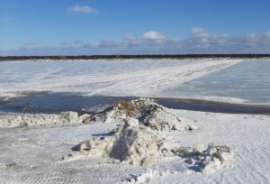 В Виноградовском районе на Северной Двине закрыта ледовая переправа