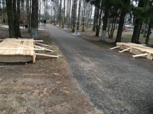 Вход в парк Победы поселка Березник Виноградовского района украсит арка