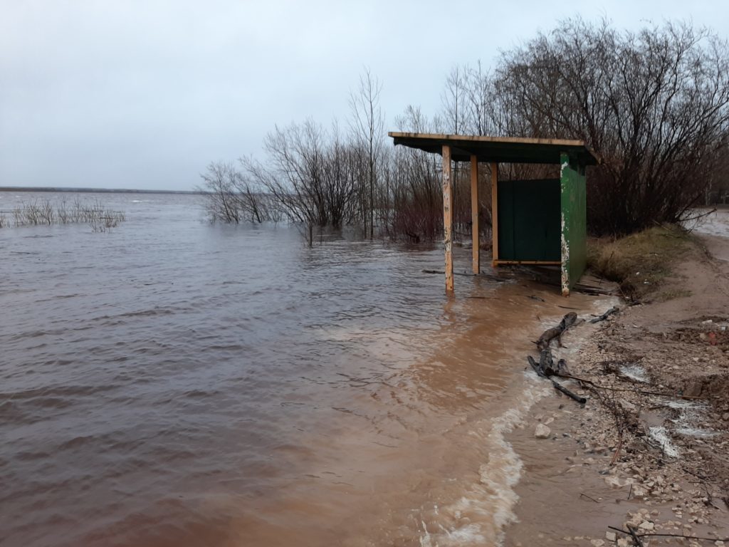 В поселке Березник Виноградовского района до неблагоприятной отметки остается 77 см