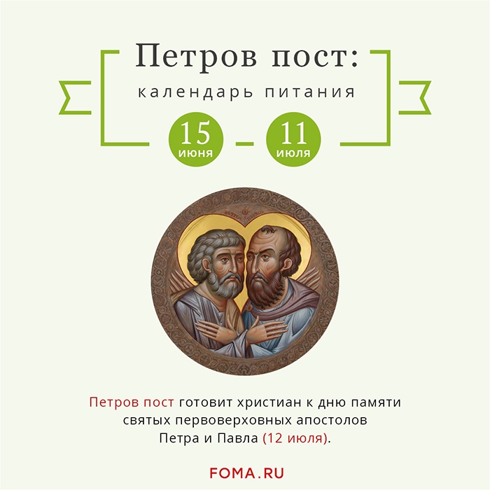 Сегодня начался Петров пост
