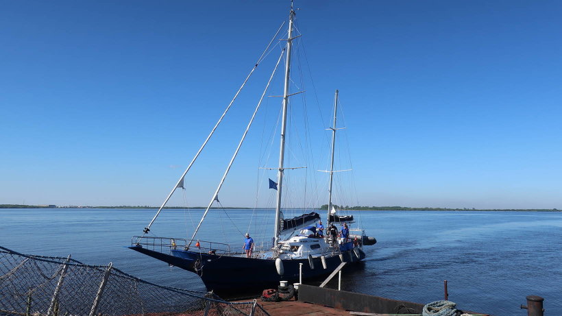 В Архангельск прибыла яхта «Мария» – участница проекта «Большая Арктическая Регата»