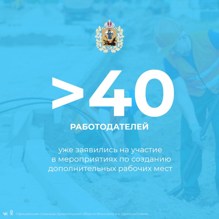 Более 40 работодателей уже заявились на участие в мероприятиях по созданию дополнительных рабочих мест