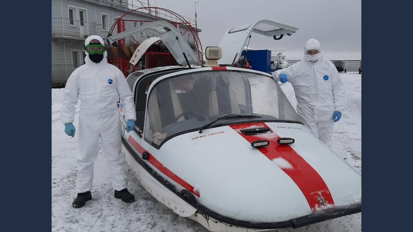 Спасатели Архангельской области перешли с катеров на аэросани