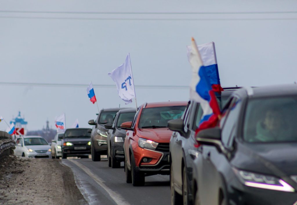 В Приморском районе прошла акция в поддержку российских военных