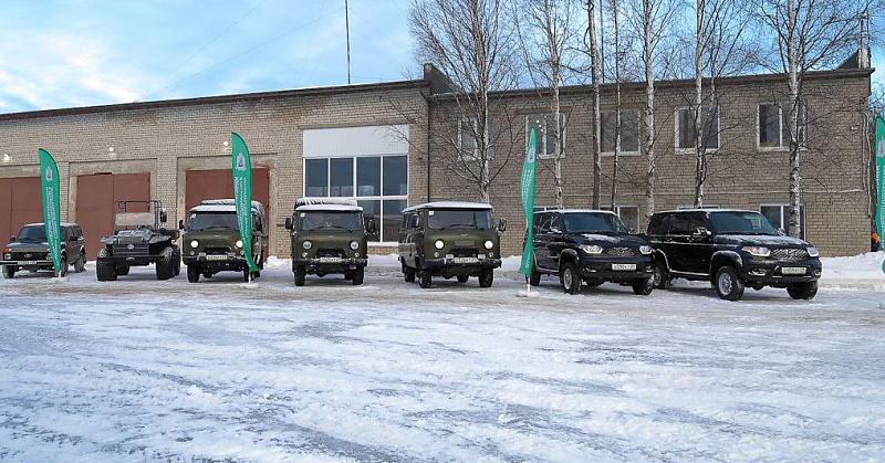Новые автомобили поступили в лесничества Архангельской области