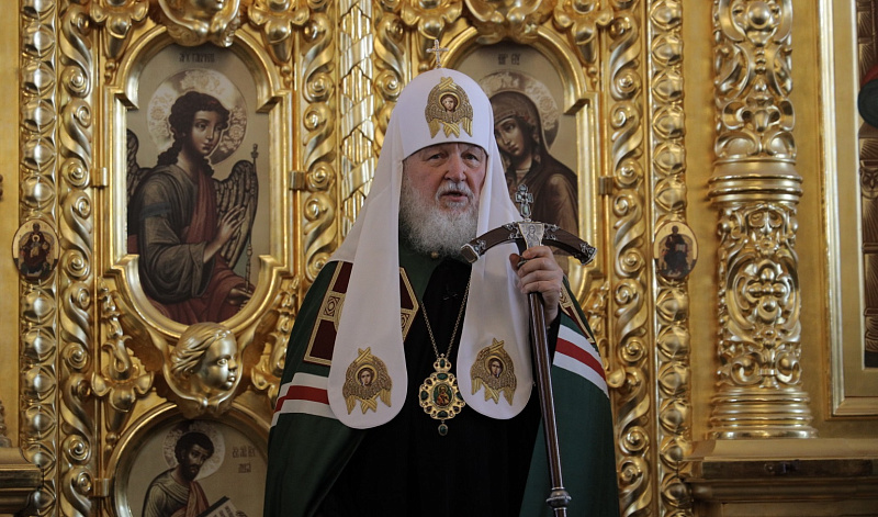 В день памяти преподобных Зосимы, Савватия и Германа Соловецких Патриарх Кирилл совершил литургию в Соловецком монастыре