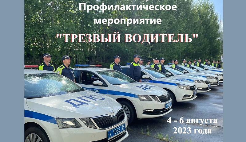 В Архангельской области пройдет профилактическое мероприятие «Трезвый водитель»