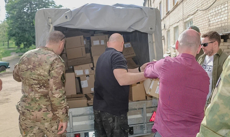 Первая партия груза, отправленная из Архангельской области, доставлена в ЛНР