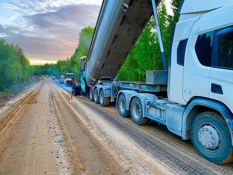 В Холмогорском округе продолжается ремонт объектов в рамках дорожного нацпроекта