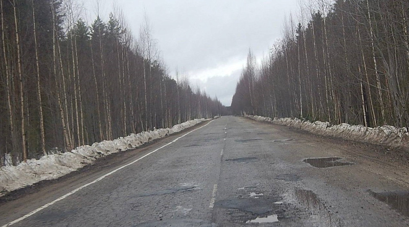 В Верхнетоемском округе в текущем году в нормативное состояние приведут более 30 км автодороги М-8 «Холмогоры» – Котлас