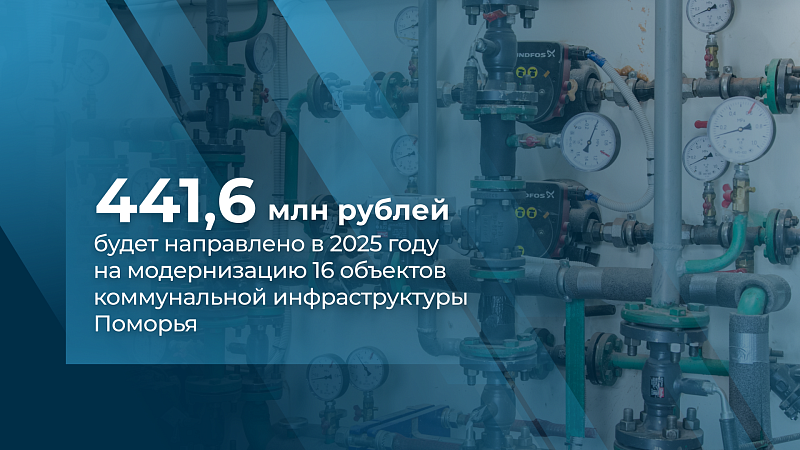 В ближайшие три года в Поморье модернизируют 25 объектов коммунальной инфраструктуры