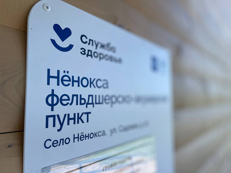 Жители села Ненокса получают медицинскую помощь в новом фельдшерско-акушерском пункте