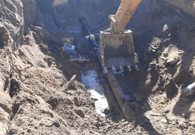 В Вельске выполнены основные работы по капремонту водопровода