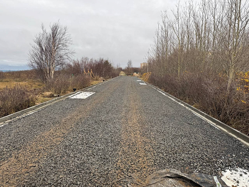 В Северодвинске продолжается благоустройство участка набережной на Яграх