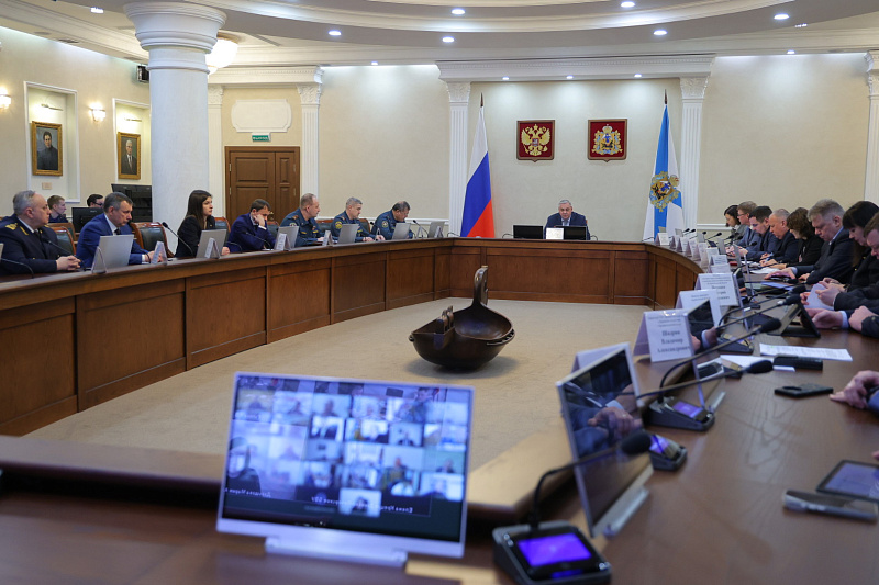 В правительстве Поморья обсудили усиление противопожарной защищенности