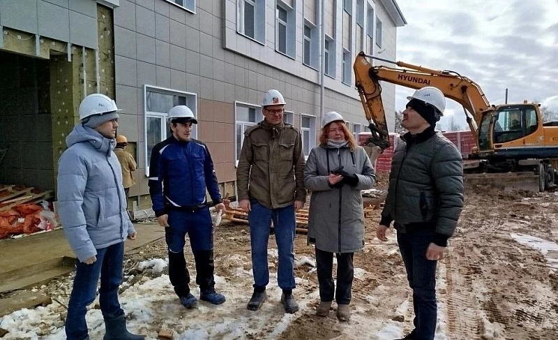 В Каргополе продолжается строительство школы на 320 мест