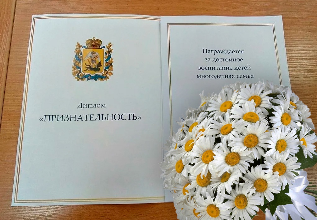 Гордость Виноградовского округа: шесть семей удостоены диплома „Признательность“