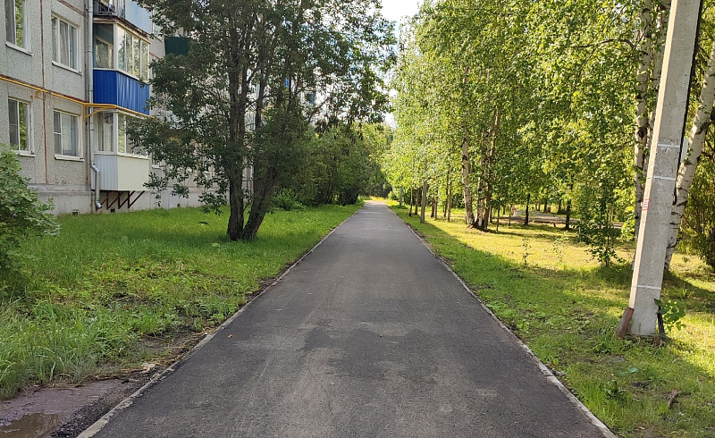 В поселке Талаги завершен очередной этап благоустройства сквера