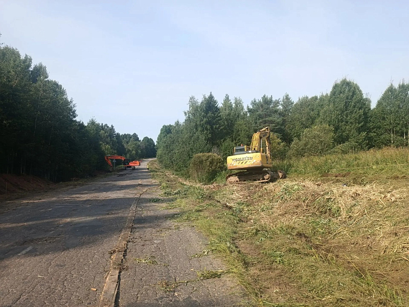 В Холмогорском округе начали ремонт участка дороги Емецк – Сельцо