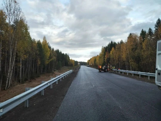 В Архангельской области завершаются дорожные работы на участках опорной сети