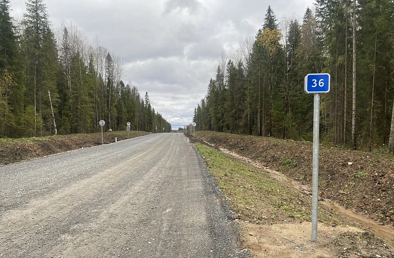 В Коношском округе завершены ремонтные работы на автодороге Коноша – Вожега